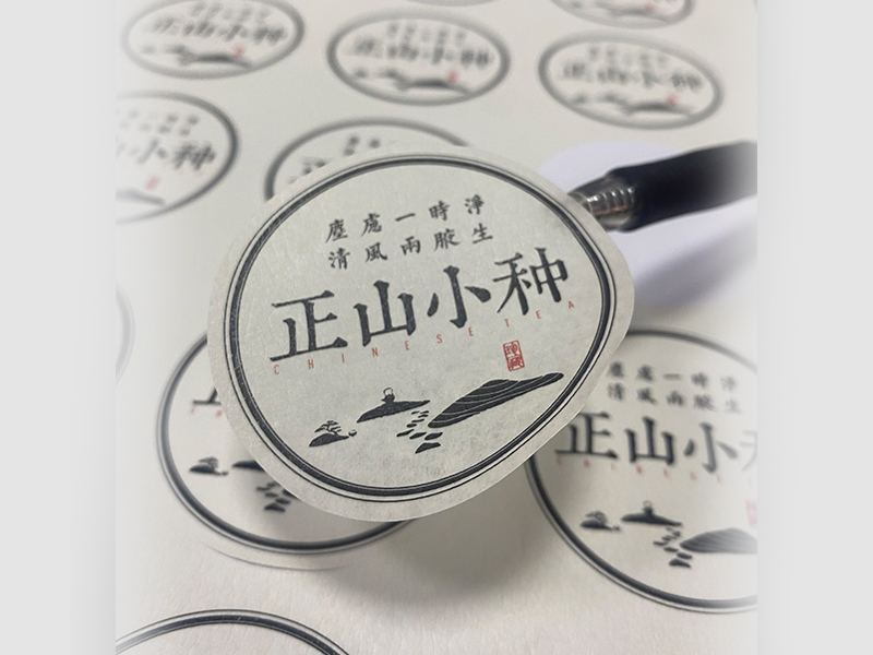 米白美紋紙不干膠